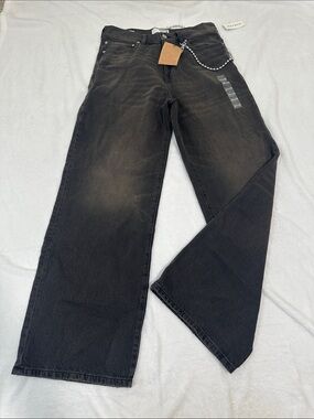 🎾 NWT Rare Edit DNM by Pacsun Extreme Baggy Jeans with Chain